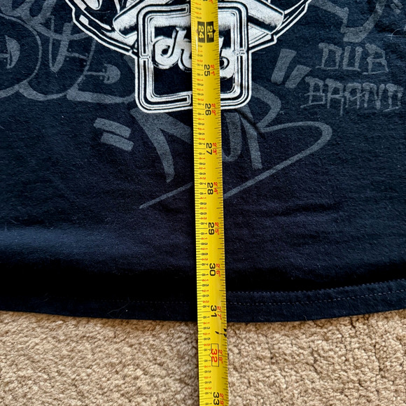 Vintage 1995 Dub Skeleton T Shirt Tee DJ Street Mens 2XL Rap Black Y2K EUC - Picture 5 of 6